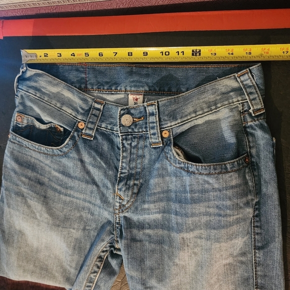 True Religion Mens Straight Jeans Size 31, Inseam 32" - Picture 8 of 10